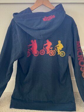 RARE Stranger Things x Aviator Nation x Microsoft Collab Full Zip Hoodie